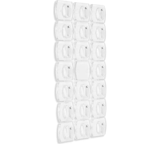 Изображение товара Самоклеящийся держатель для проводов и гирлянд ТУНДРА многоразовый, 20 шт. 6851786