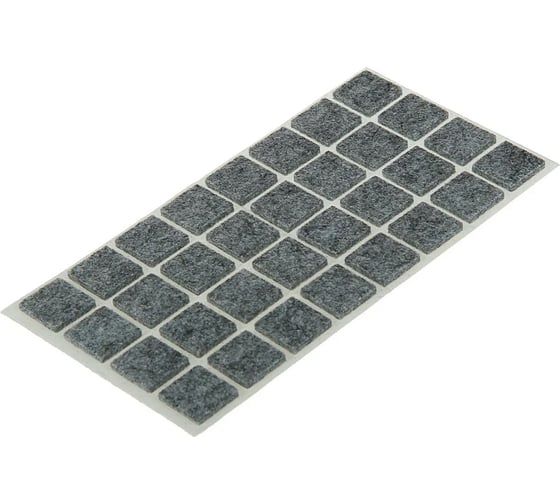 Изображение товара Мебельная накладка ТУНДРА 19x19 мм, квадратная, серая, 32 шт. 2942289