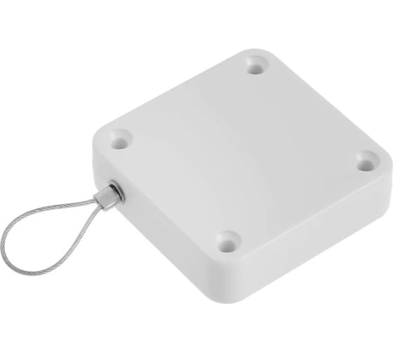 Изображение товара Дверной доводчик ТУНДРА до 20 кг, цвет белый, натяжение 500 гр, длина троса 100 см 9147209