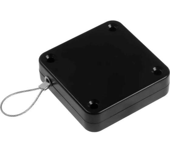 Изображение товара Дверной доводчик ТУНДРА до 20 кг, цвет черный, натяжение 500 гр, длина троса 100 см 9147208