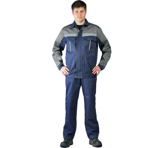 Изображение товара Летний мужской костюм URSUS Оптимальный темно-синий/серый КОС451-005; 60-62, 170-176