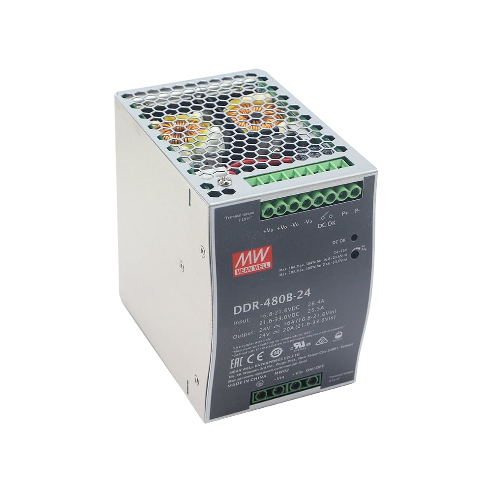 Изображение товара Преобразователь Mean Well DDR-480B-12 12 В 33.4 А линейный конвертер напряжения