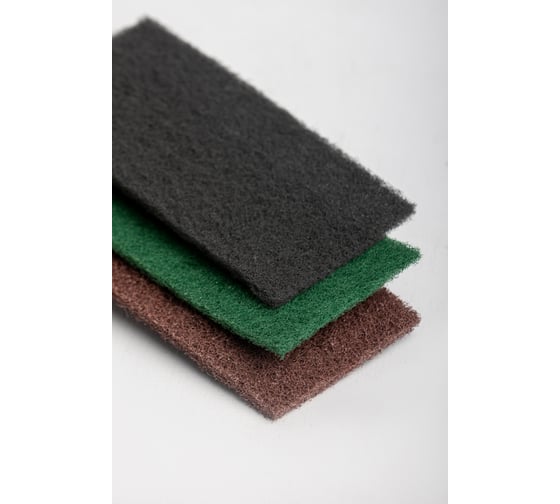 Изображение товара Набор листов нетканых шлифовальных 100x200 мм coarse, very fine green, suf1000, 3 шт Totflex 4631170490115