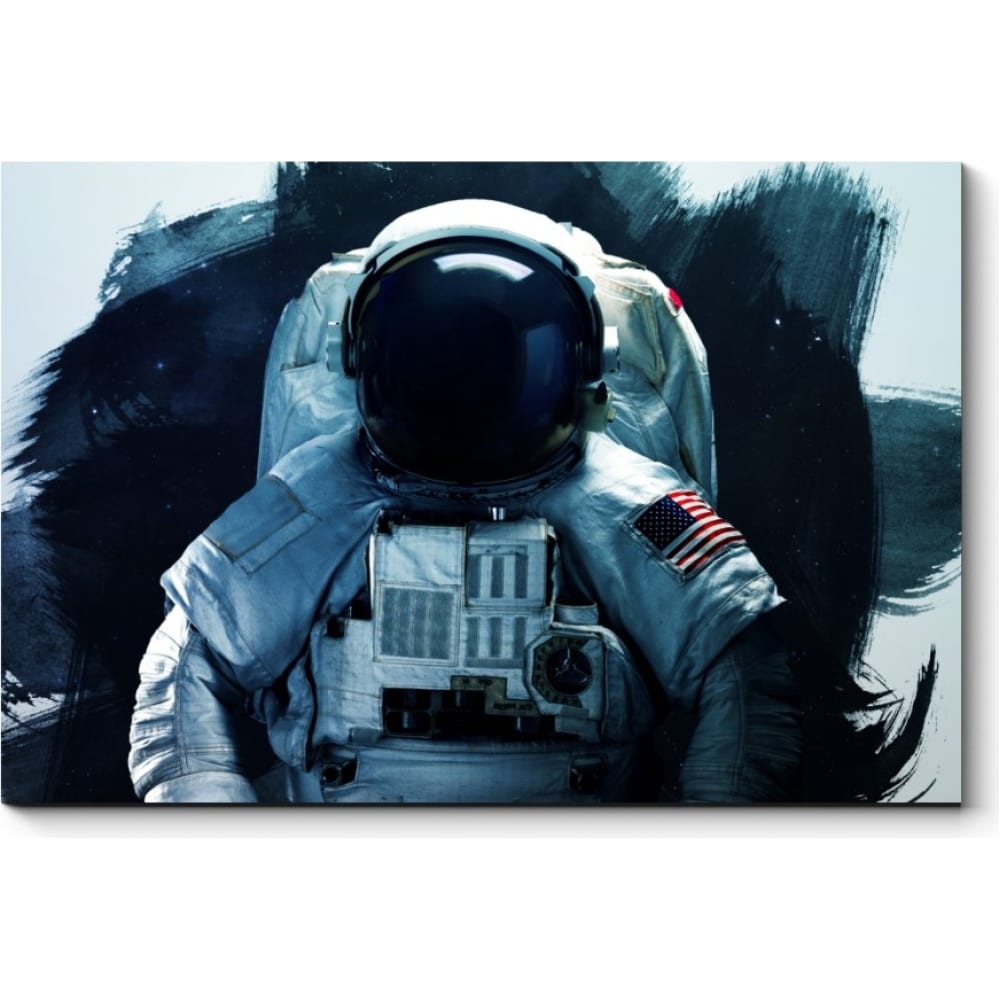 Картина Picsis сувенир полистоун космонавт верхом на медведе белый 24х20х10 5 см