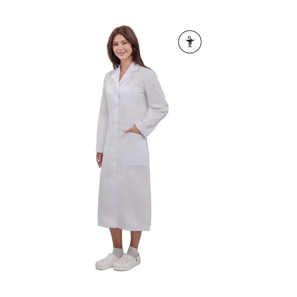 Женский халат URSUS Символ белый МЕД505-340; 40-42, 158-164