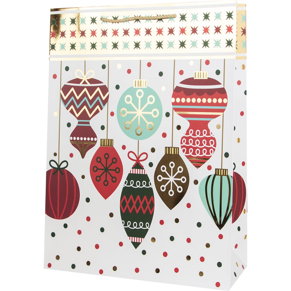 Изображение товара Подарочный пакет Дон Баллон Елочные Украшения 32x26x10 см