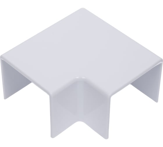 Изображение товара Поворот на 90 градусов для РКК Рувинил 30x25 белый уп 20 шт ПВР-30х25