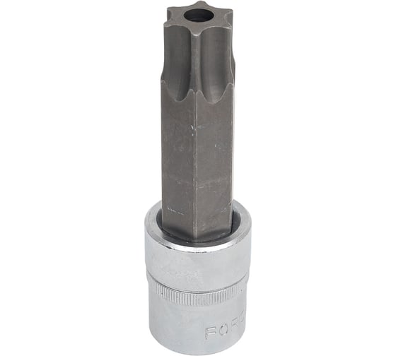 Изображение товара Головка-бита TORX с отверстием Т-90Н, 1/2", 100 мм FORCE 34710090