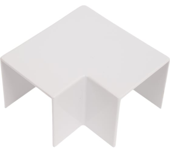 Изображение товара Поворот на 90 градусов для РКК Рувинил 40x40 белый уп 10 шт ПВР-40х40