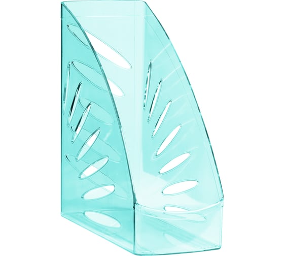 Изображение товара Лоток для бумаг Стамм вертикальный тропик, тонированный мятный, ширина 110мм ЛТВ-31248