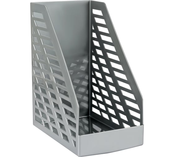 Изображение товара Лоток для бумаг Стамм вертикальный xxl, серый, ширина 160мм ЛТВ-30552