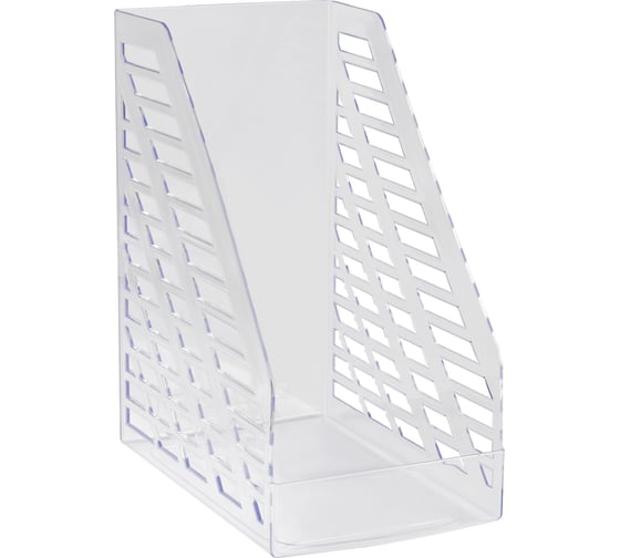 Изображение товара Лоток для бумаг Стамм вертикальный xxl, прозрачный, ширина 160мм ЛТВ-30554