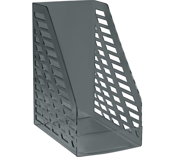 Изображение товара Лоток для бумаг Стамм вертикальный xxl, тонированный черный, ширина 160мм ЛТВ-30553