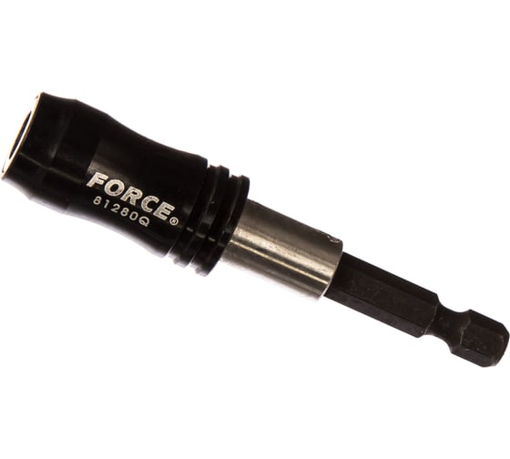 Изображение товара Магнитный держатель бит усиленный 1/4"-1/4", 80 мм FORCE 81280Q