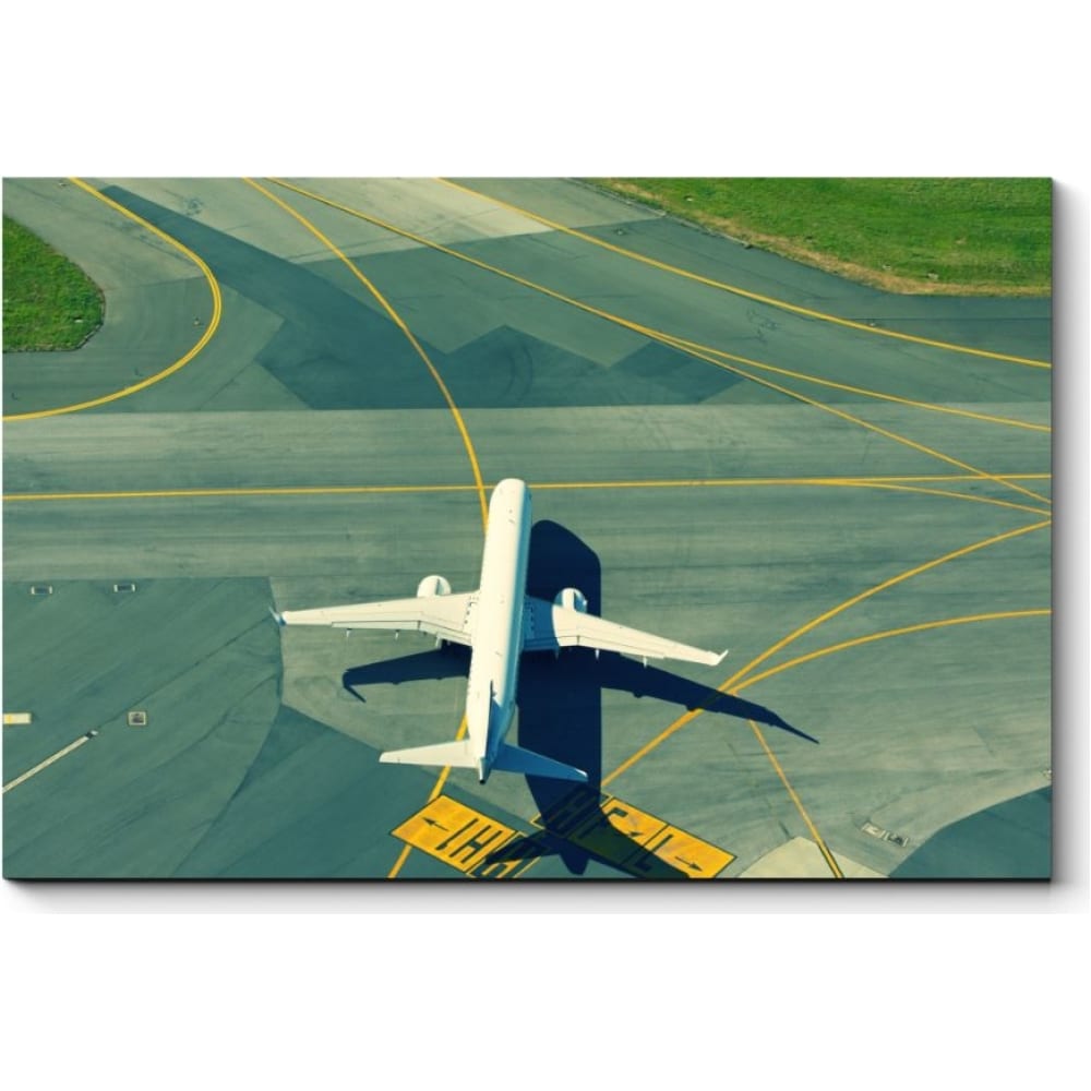 Картина Picsis самолет air 31х35см зеленый