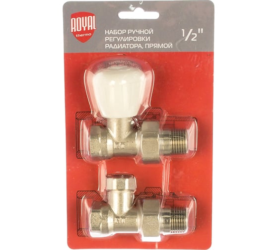 Изображение товара Набор ручной регулировки радиатора Royal Thermo прямой 1/2 НС-1161353