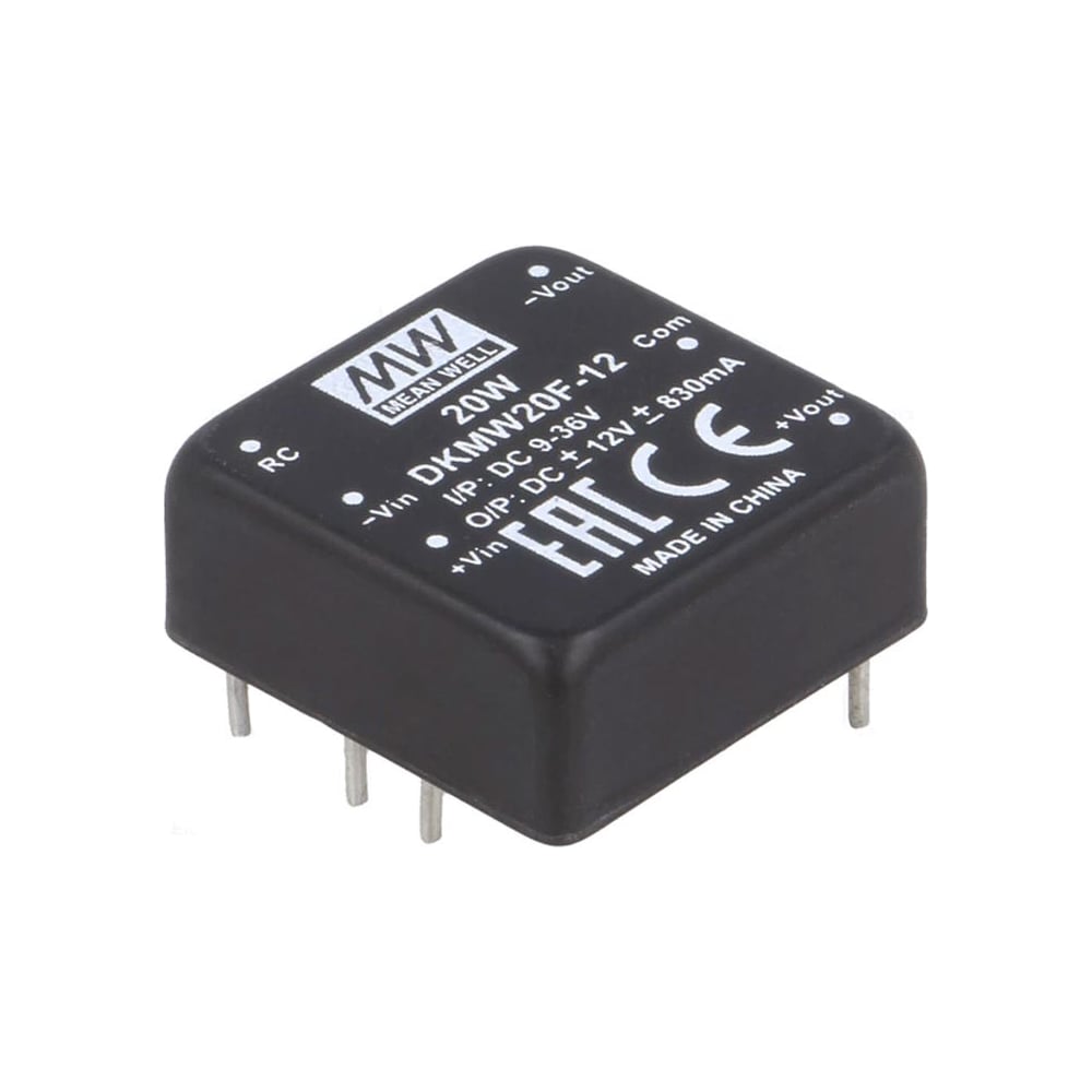 Изображение товара Преобразователь Mean Well DC-DC DKMW20F-12 Т02697922
