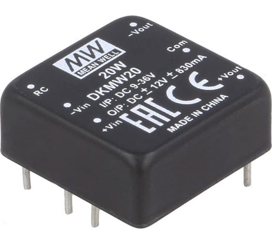 Изображение товара Преобразователь Mean Well DC-DC DKMW20G-12 Т02697928