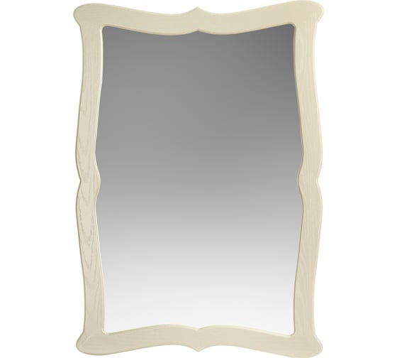 Изображение товара Навесное зеркало Мебелик Берже 23 слоновая кость 97 см х 67 см 8691