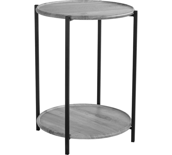 Изображение товара Журнальный стол Мебелик BeautyStyle 21 орех гикори grey/ черный 8602