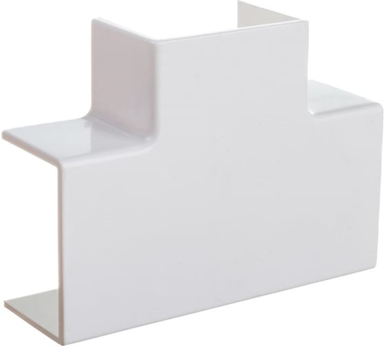 Изображение товара Накладной тройник 90 градусов для РКК 30x25 Рувинил белый уп 20 шт ТРН-30х25