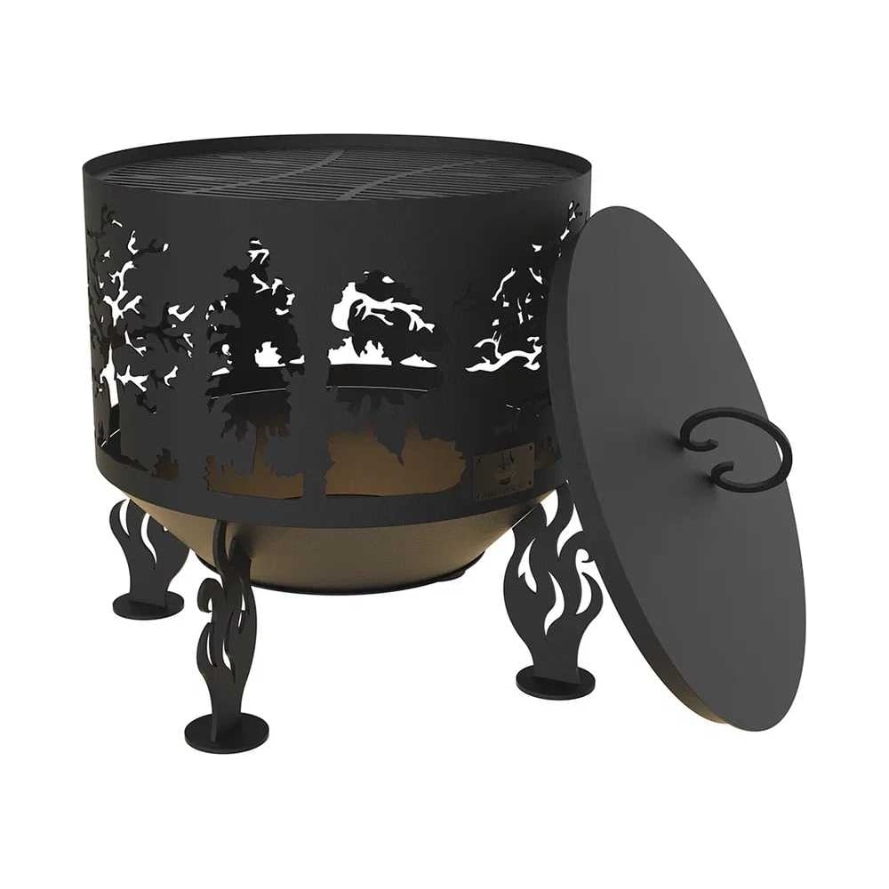 Изображение товара Костровая чаша FIRE-HOUSE с решеткой и крышкой 60 см