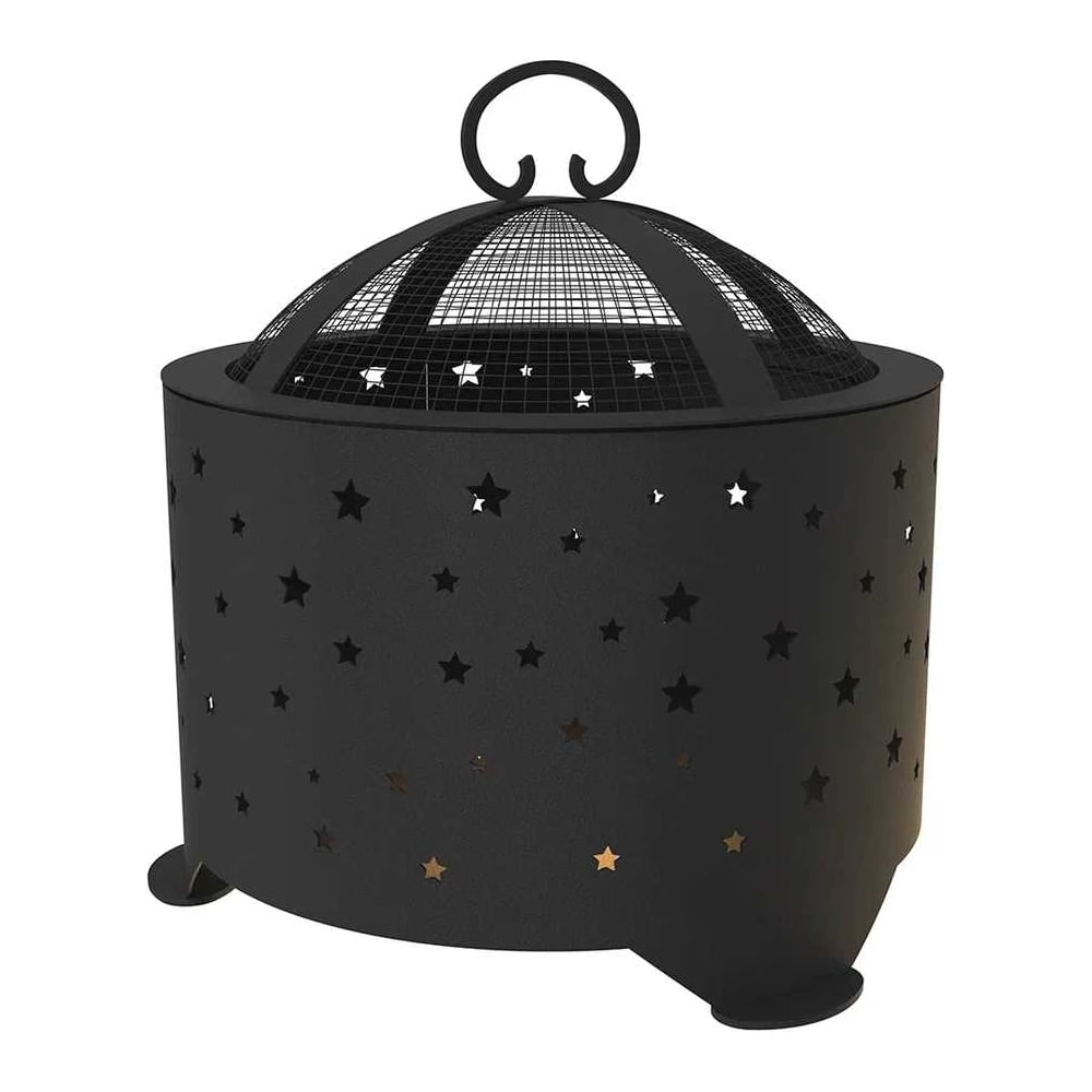 Изображение товара Костровая чаша FIRE-HOUSE с крышкой и решеткой для гриля