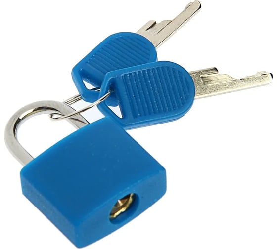 Изображение товара Навесной замок для чемодана ТУНДРА малый, синий 2580465