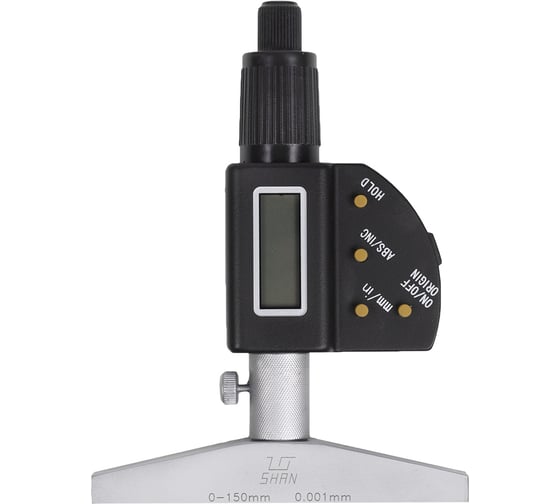 Изображение товара Микрометрический электронный глубиномер SHAN ГМЦ-150 0.001 351303 351303