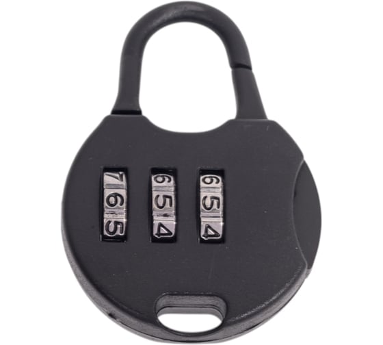 Изображение товара Навесной кодовый замок ТУНДРА ZK021 цвет черный 6969729