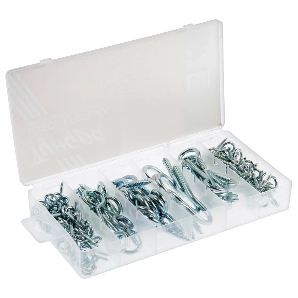 Изображение товара Набор шурупов с кольцом и полукольцом ТУНДРА krep 151 предмет универсальный