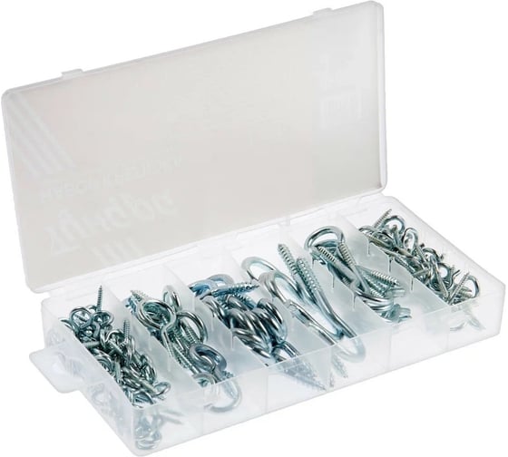 Изображение товара Набор шурупов с кольцом и полукольцом ТУНДРА krep 151 предмет 2919819