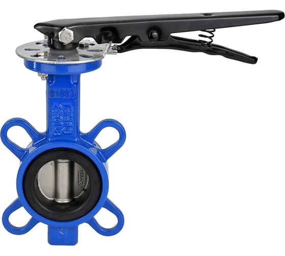 Изображение товара Дисковый поворотный затвор DN.ru WCB-316l-VITON Ду100 Ру16 с рукояткой D050-06599