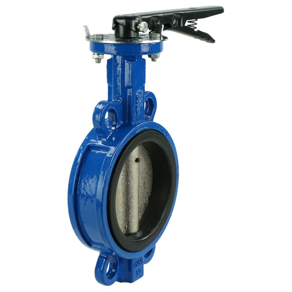 Изображение товара Дисковый поворотный затвор DN.ru GGG50-GGG40-EPDM Ду300 Ру16 с рукояткой D050-08313