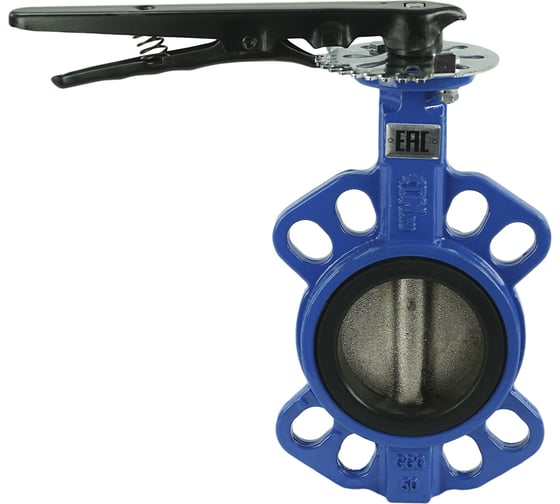 Изображение товара Дисковый поворотный затвор DN.ru GGG50-GGG40-EPDM Ду80 Ру16 с рукояткой D050-08307