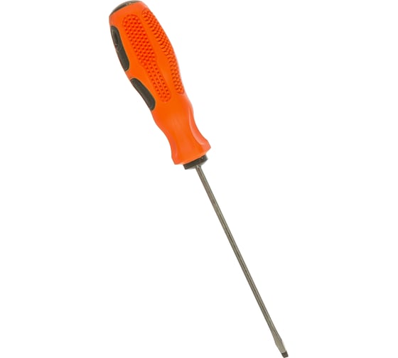 Изображение товара Отвертка МАСТЕР шлицевая 3,2x100 мм CrV с двухкомпонентной ручкой SANTOOL 031410-132-100