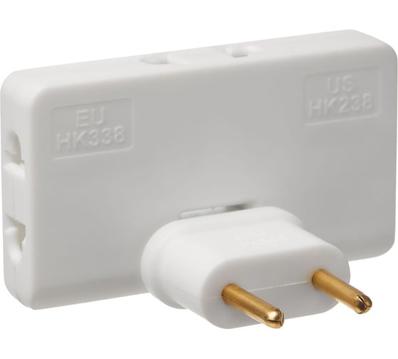 Изображение товара Сетевой электрический плоский поворотный тройник idealim в розетку Белый white