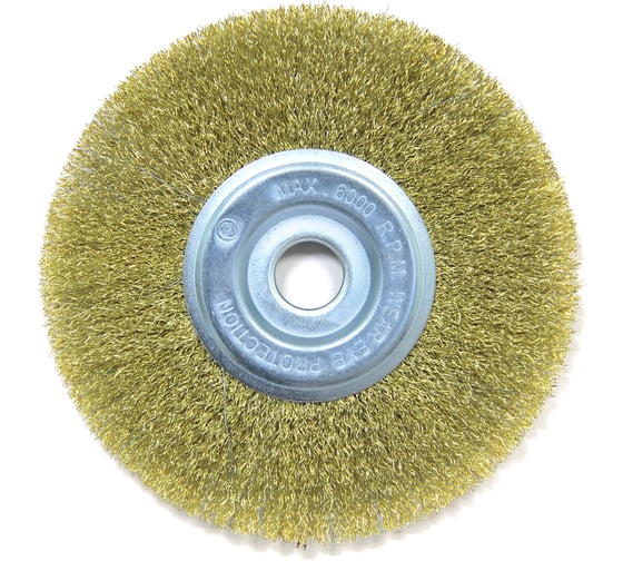 Изображение товара Щетка плоская (175х22.2 мм; латунированная волнистая 0.35 мм) для УШМ Elitech 1820.074900