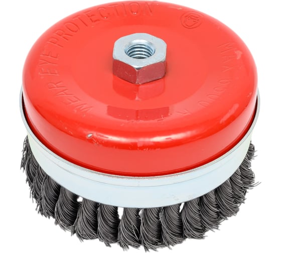 Изображение товара Щетка чашечная усиленная (125 мм; М14; витая 0.5 мм) для УШМ Elitech 1820.075600