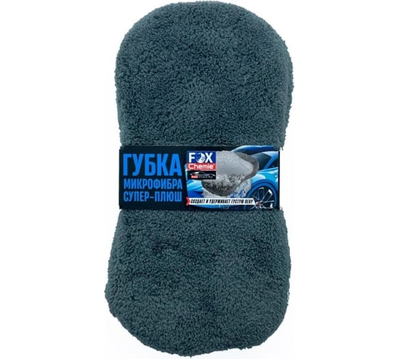 Изображение товара Губка с микрофиброй супер-плюш Fox Chemie 11x22 см LMF77