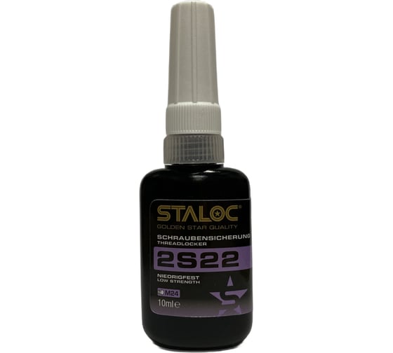 Изображение товара Фиксатор резьбовых соединений низкой прочности STALOC 2s22 10 мл 2S22010