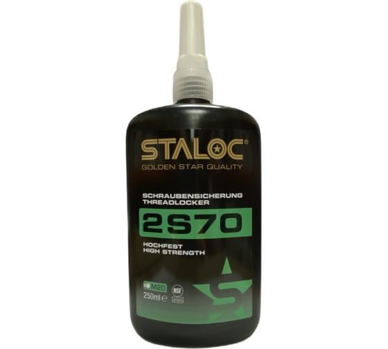 Изображение товара Фиксатор резьбовых соединений высокой прочности STALOC 2s70 250 мл 104408949