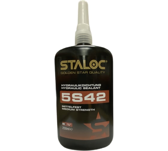 Изображение товара Резьбовой анаэробный герметик для гидравлических систем средней прочности STALOC 5s42 250 мл 104408957