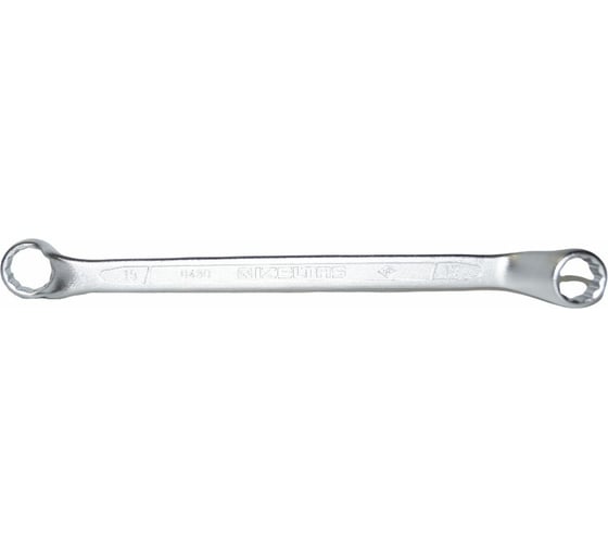 Изображение товара Накидной двусторонний изогнутый ключ 17*19мм IZELTAS 0430031719