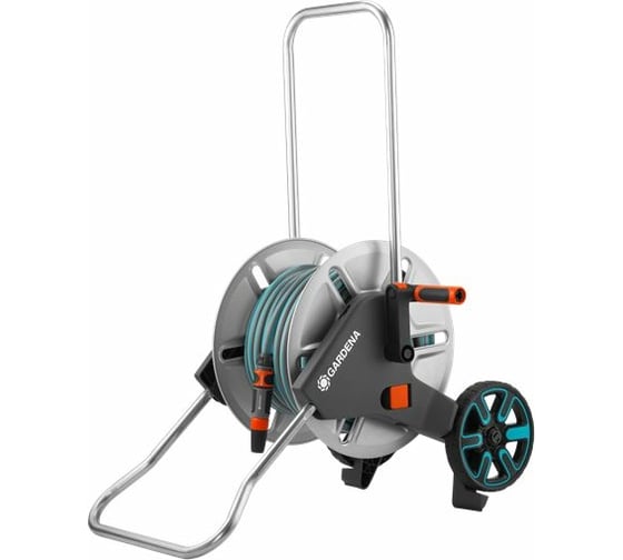 Изображение товара Металлическая тележка для шлангов GARDENA AquaRoll M 18542-20.000.00