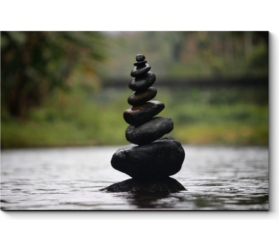 Изображение товара Картина Picsis Камни в воде, 660x430x40 мм 5663-11015247