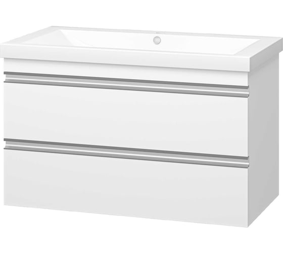 Изображение товара Подвесная тумба Misty Ингрид - 90 с 2 ящиками, эмаль П-Инг-01090-011П2Я