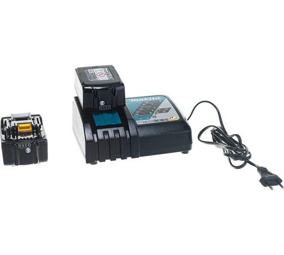 Изображение товара Набор аккумуляторов BL1840B 18В, 4.0 Ач + зарядное устройство DC18RC + кейс MakPac Makita 198310-8