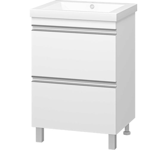 Изображение товара Напольная тумба Misty Ингрид - 60 с 2 ящиками, эмаль П-Инг-01060-012Я