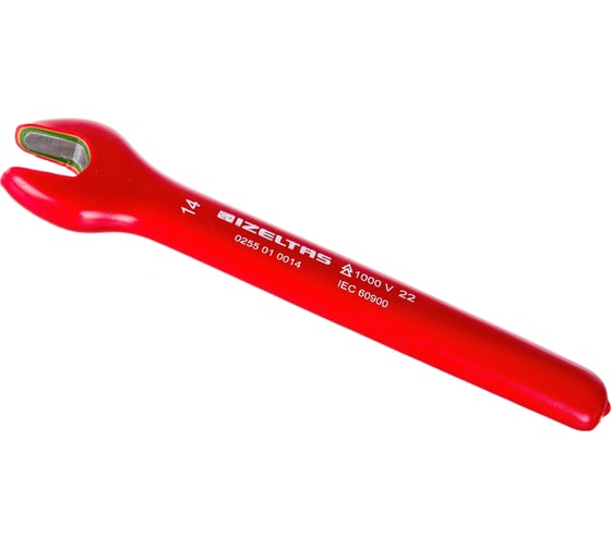 Изображение товара Ключ рожковый односторонний IZELTAS диэлектрический 1000V, 14 мм , 255010014